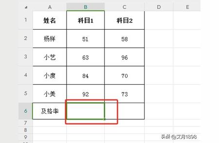 excel及格率和优秀率怎么算（ excel表格计算公式大全）